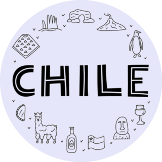 Doodle Outline Chile Icons Sticker