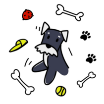 Doodle Schnauzer Sticker
