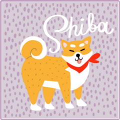Doodle Shiba Inu Sticker