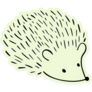 Doodle Sketch Hedgehog Sticker