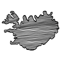 Doodle Sketch Iceland Sticker