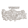 Doodle Turkey Map Sticker