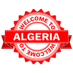Doodle Welcome To Country Algeria Red Sticker