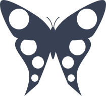 Dot Butterfly Wings Sticker
