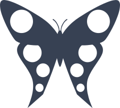 Dot Butterfly Wings Sticker