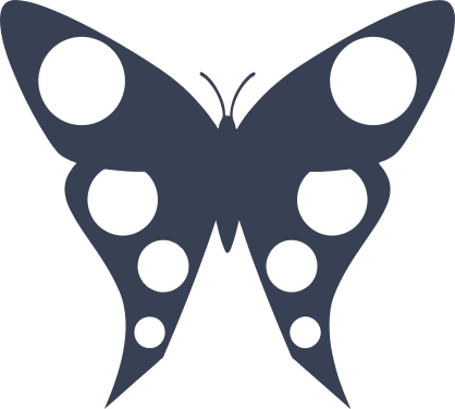 Dot Butterfly Wings Sticker