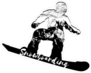 Double Exposure Snowboarder Sticker