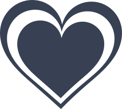 Double Heart Sticker