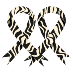 Double Ribbon Rare Diseases Awareness Sticker