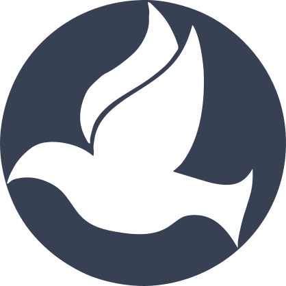 Dove Bird Flying In A Circle Sticker