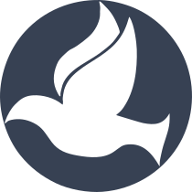 Dove Bird Flying In A Circle Sticker