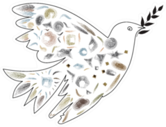 Dove Of Peace Carrying A Branch Of The World Sticker