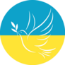 Dove Of Peace On Ukraine Flag Sticker