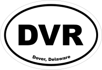 Dover, Delaware Oval Stickers