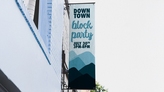 Downtown Block Party Vertical Banner