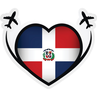 DR Travel Heart Sticker