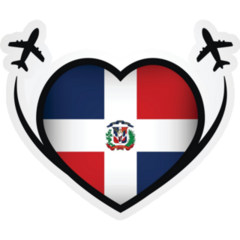 DR Travel Heart Sticker