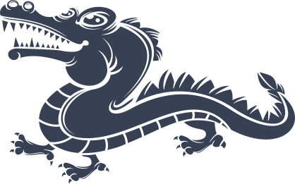 Dragon Alligator Crocodile Sticker