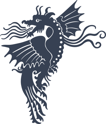 Dragon Blowing Flames Sticker