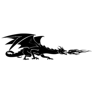 Dragon Breath Fire Sticker