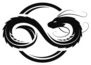 Dragon In The Form Of Infinity Symbol Sticker