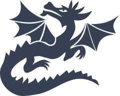 Dragon Looking Up Sticker