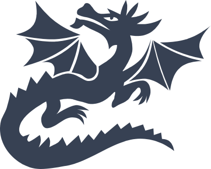 Dragon Looking Up Sticker
