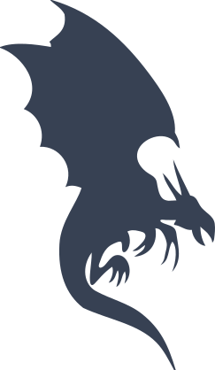 Dragon Silhouette Sticker
