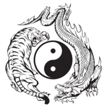 Dragon Tiger Sticker
