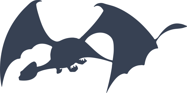 Dragon With Large Wings Sticker