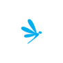 Dragonfly Icon Logo Transfer Sticker