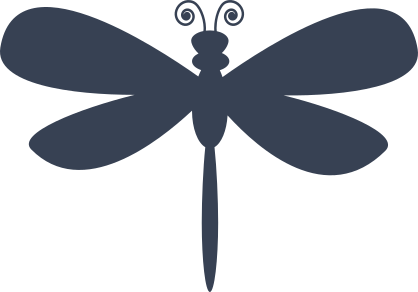 Dragonfly Silhouette Sticker