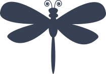 Dragonfly Silhouette Sticker