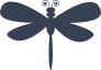 Dragonfly Silhouette Sticker