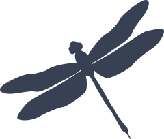 Dragonfly To Diagonal Left Sticker