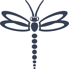 Dragonfly With Dotted Back Sticker