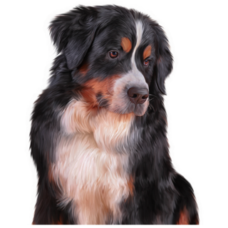 Drawing Bernese Sticker