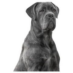 Drawing Cane Corso Sticker