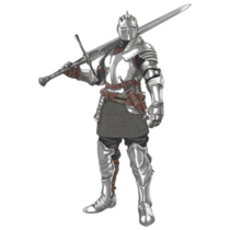 Drawing Knight Armor Sticker