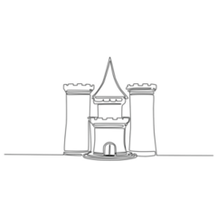 Drawing Of Castle Sticker