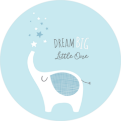 Dream Big Little Elephant Sticker