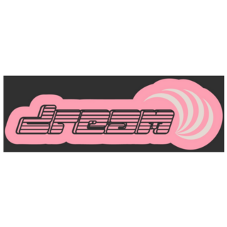 Dream Text Inspired By Y2k Aesthetic Sticker