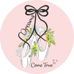 Dreams Come True Ballerina Shoes Sticker