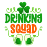 Drinking Squad Funny Typography Sticker