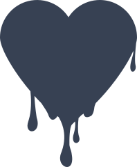 Dripping Heart Sticker