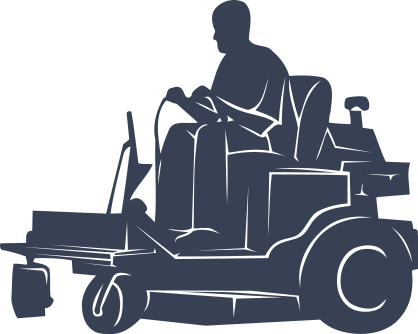 Driving Lawn Mower Sticker