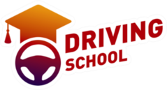 Driving School Graduation Cap Sticker