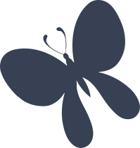 Droopy Butterfly Sticker