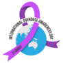 Drug Overdose Awareness Day Purple Ribbon Sticker
