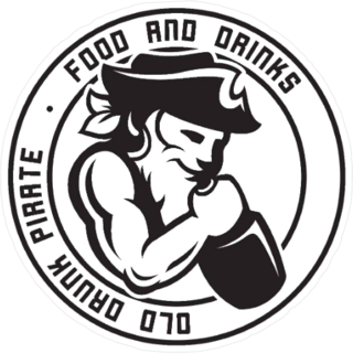 Drunk Bearded Pirate Sticker